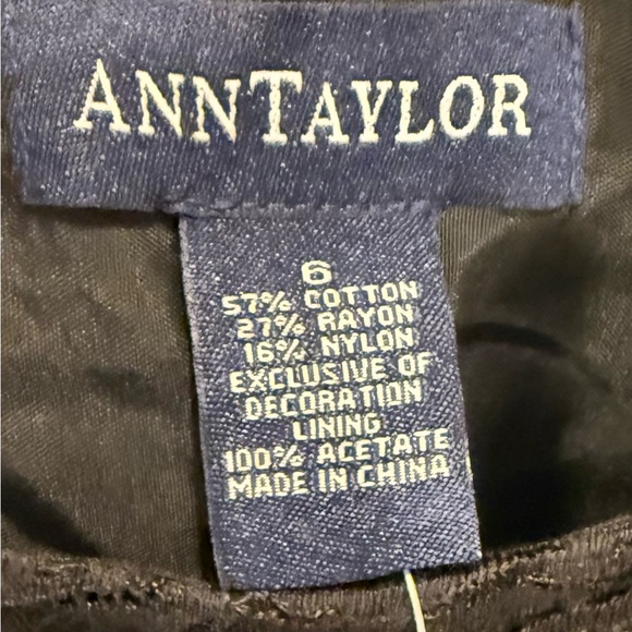 Y2K Ann Taylor NWT Black Lace Dress Size 6 - Picture 6 of 6